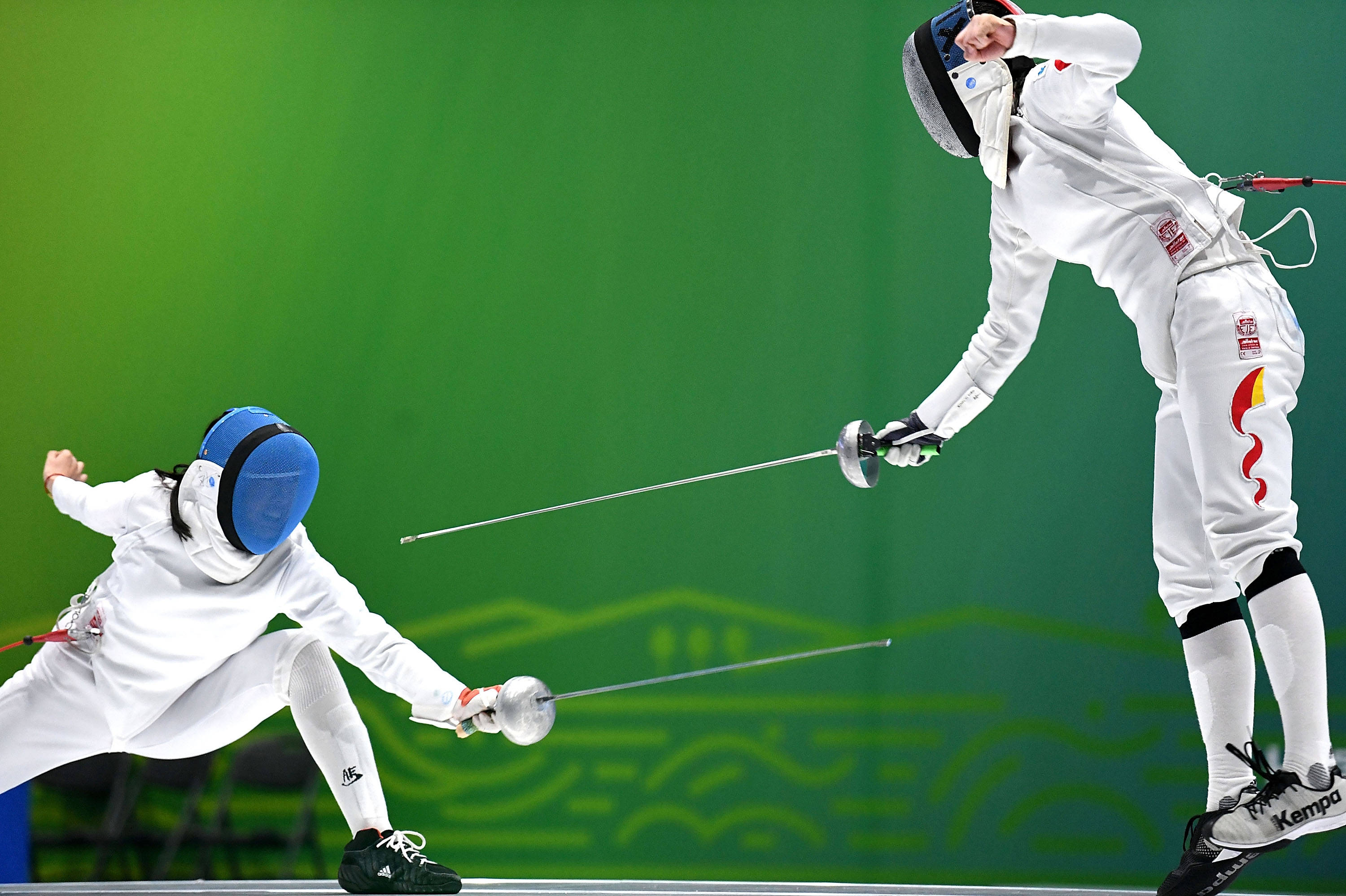 文莱击剑选手实力过硬进入四强